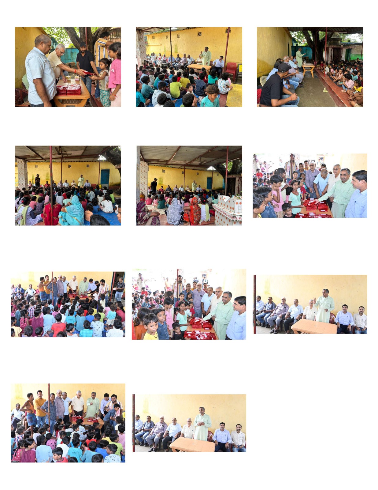 दिनांक 27-09-2026 को श्रमिक बस्ती के बच्चों के बीच बांटी पाठ्य एवं पोषण सामग्री तथा बीमा लाभ की जानकारी दी गई।